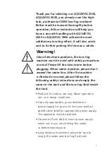 Preview for 3 page of Stage4 AQUAFOG 2500 User Manual