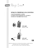 Preview for 1 page of Stageline ATS-20R Instruction Manual