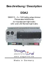 Preview for 1 page of Stageline DDA2 Manual