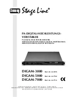 Stageline DIGAM-3000 Instruction Manual preview