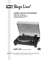 Stageline DJP-120 Instruction Manual preview