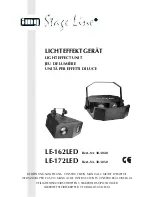 Preview for 1 page of Stageline LE-162LED Instruction Manual