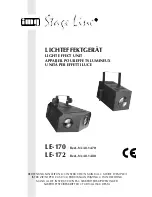 Preview for 1 page of Stageline LE-170 Instruction Manual