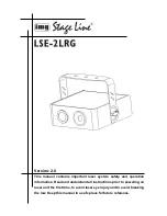 Preview for 1 page of Stageline LSE-2LRG Manual