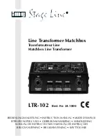 Предварительный просмотр 1 страницы Stageline LTR-102 Instruction Manual