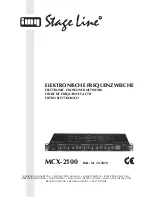 Preview for 1 page of Stageline MCX-2100 Instruction Manual