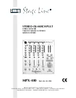 Stageline MPX-480 Instruction Manual preview