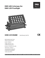 Preview for 1 page of Stageline ODW-2410RGBW Instruction Manual