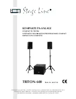 Stageline Triton-600 Instruction Manual preview