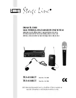 Preview for 1 page of Stageline TXS-810SET Instruction Manual