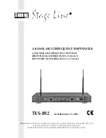 Stageline txs-892 Instruction Manual preview