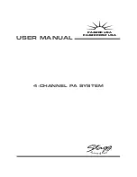 Stagg PA4/200 DSP USA User Manual preview