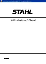 Preview for 1 page of Stahl 2000 Series Owner'S Manual