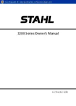 Stahl 3200 LRX Owner'S Manual preview