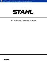 Stahl 8000 Series Owner'S Manual предпросмотр