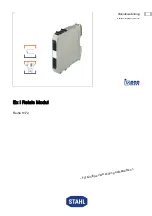 Preview for 1 page of Stahl 9172 Series Operating Instructions Manual