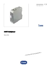 Preview for 1 page of Stahl 9192 Series Operating Instructions Manual