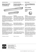 Preview for 1 page of Stahl ECOLUX 6608 Operating Instructions Manual