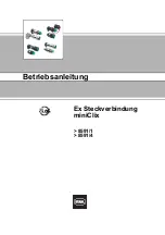 Предварительный просмотр 3 страницы Stahl Ex Plug Connector miniClix Operating Instructions Manual