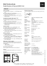 Preview for 4 page of Stahl G053/1-14-4 Brief Instructions