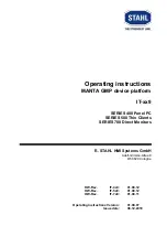 Stahl Manta GMP 400 Series Operating Instructions Manual предпросмотр