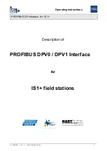 Предварительный просмотр 1 страницы Stahl PROFIBUS DP Series Operating Instructions Manual