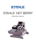 Stahls Hot Berry Operating Manual preview