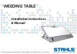 Preview for 1 page of Stahls WEEDING TABLE Installation Instructions Manual