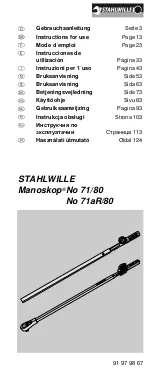 Stahlwille 50030080 Instructions For Use Manual preview