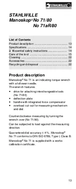 Preview for 13 page of Stahlwille 50030080 Instructions For Use Manual