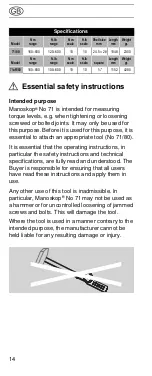 Preview for 14 page of Stahlwille 50030080 Instructions For Use Manual