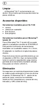 Preview for 42 page of Stahlwille 50030080 Instructions For Use Manual