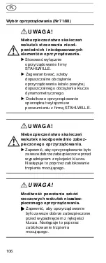 Preview for 106 page of Stahlwille 50030080 Instructions For Use Manual