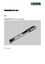 Stahlwille MANOSKOP 721 Quick Instructions For Use Manual preview