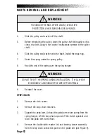 Preview for 60 page of Stairmaster 4000 PT series Owner'S Manual