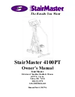 Stairmaster 4100PT Owner'S Manual preview