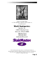 Preview for 2 page of Stairmaster 4400 CL Owner'S Manual Addendum