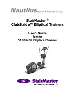 Stairmaster ClubStride 5100 NSL User Manual preview