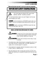 Preview for 10 page of Stairmaster Crossrobics 1650 LE Owner'S Manual