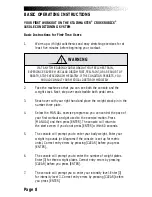 Preview for 17 page of Stairmaster Crossrobics 1650 LE Owner'S Manual