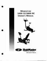 Stairmaster MOMENTUM 3400 CE Owner'S Manual preview