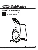 Stairmaster SC916 StairClimber Assembly Manual preview