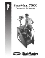 Stairmaster STEPMILL 7000 Owner'S Manual preview