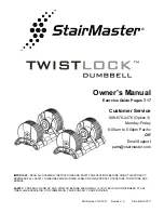 Stairmaster TwistLock Dumbbell Owner'S Manual preview