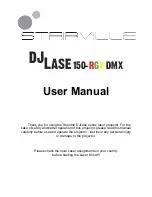 Preview for 1 page of Stairville DJLase150-RGY DMX User Manual