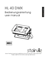 Stairville HL 40 DMX User Manual предпросмотр