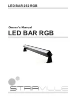 Stairville LED BAR RGB Owner'S Manual предпросмотр