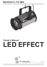 Stairville MATRIXX FL-110 DMX Owner'S Manual preview