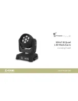 Предварительный просмотр 1 страницы Stairville MH-z720 Quad LED Wash Zoom User Manual