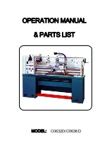 Предварительный просмотр 2 страницы STALEX C0632D Operations Manual & Parts List